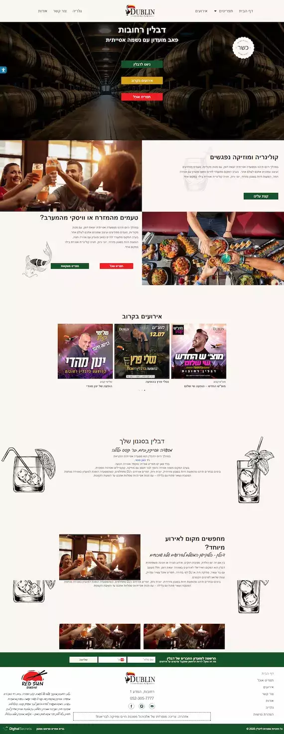 אתר לדוגמא - דבלין